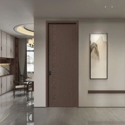 Vintage Interior WPC Door With Left Or Right Handle Position And Customizable Special Functions For Hotel