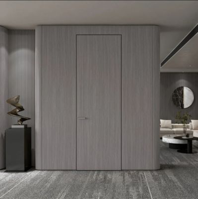 Customized WPC Door With 60/70/80/90/100mm Frame Line And 90/120/140/180/200/260mm Frame ISO9001 Certified