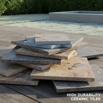High Durability Ceramic Tiles for Indoor and Outdoor Use with Thermal Insulation