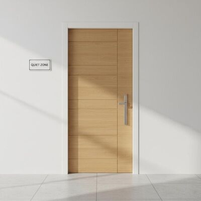 Good Sound Insulation Interior WPC Door with PVC Foil Surface Finish and Termite Resistance for Quiet Environments