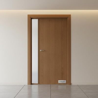 Customized Termite Resistant WPC Door with Good Sound Insulation for Energy Buildings