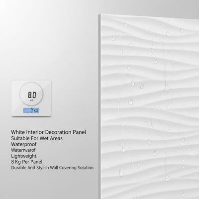 Waterproof Lightweight 8 Kg Scratch Resistant Interior Decoration Panel for Stylish Wall Covering