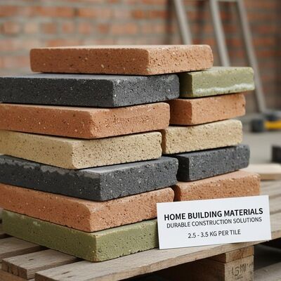 Durable Ceramic Wall Tiles for Home Building Materials with 2.5 to 3.5 Kg Per Tile and Low Water Absorption (<0.5%) Non-combustible