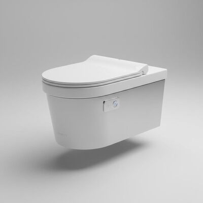 Ceramic Sanitary Ware with Automatic Deodorization 304 Stainless Steel Bracket and Glossy Finish for Modern Bathrooms