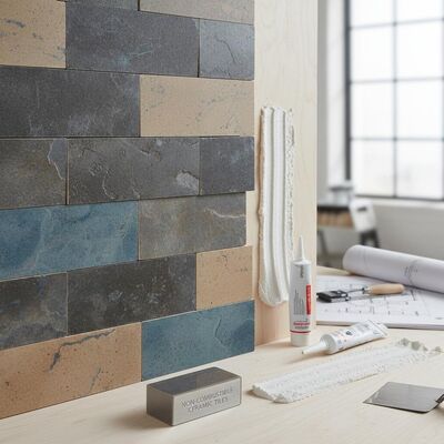Non-combustible Ceramic Wall Tiles with Durable Surface and Thin-set Mortar Or Adhesive Installation
