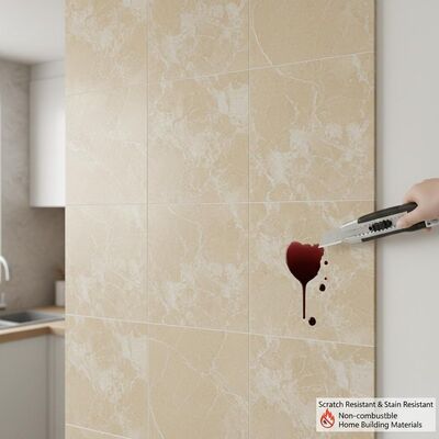 Scratch Resistant and Stain Resistant Ceramic Wall Tiles Non-combustible Home Building Materials for Residential Walls