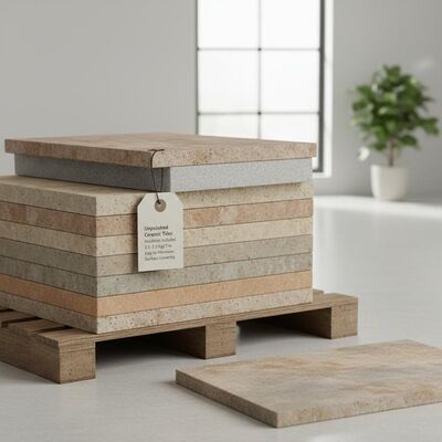 Unpolished Ceramic Tiles Insulation Included Approximately 2.5 to 3.5 Kg Per Tile and Easy to Maintain Surface Covering