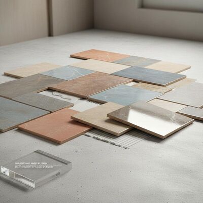 Resistência ao Deslizamento Varia por Acabamento Azulejos Cerâmicos Projetados para Instalação com Argamassa ou Adesivo Entregando e Estilo