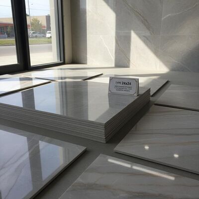 Polished Tile Type 24x24 Inches Home Building Materials Flooring and Wall Tiles Suitable for Residential Building Projects