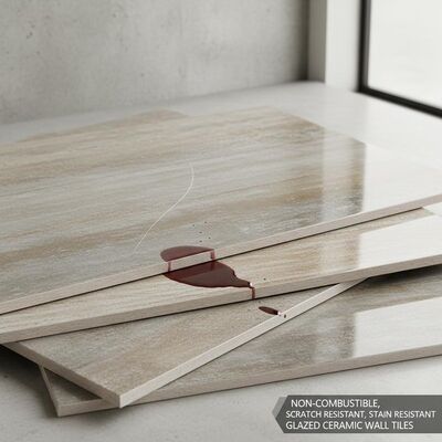Non-combustible Scratch Resistant Stain Resistant Glazed Ceramic Wall Tiles for Home Building