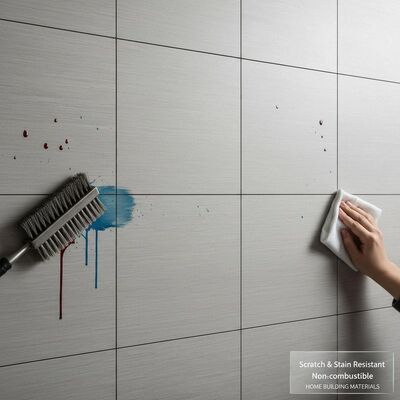 Scratch Resistant and Stain Resistant Ceramic Wall Tiles Non-combustible Home Building Materials for Residential Walls