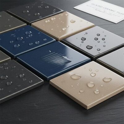 Glazed Ceramic Tiles with Water Absorption Under 0.5% Non-combustible Fire Resistance and Scratch Resistant Surface