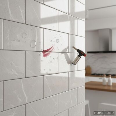 Non-combustible Scratch Resistant Stain Resistant Glazed Ceramic Wall Tiles for Home Building