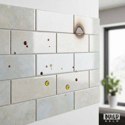 Non-combustible Scratch Resistant Stain Resistant Glazed Ceramic Wall Tiles for Home Building