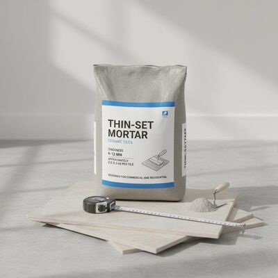 Thin-set Mortar Ceramic Tiles Thickness 6-12 Mm Approximately 2.5-3.5 Kg Per Tile Designed for Commercial and Residential