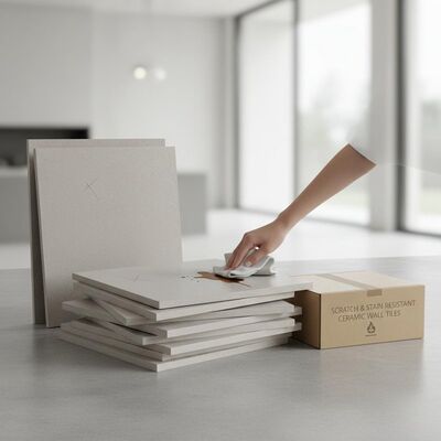 Scratch Resistant and Stain Resistant Ceramic Wall Tiles Non-combustible Home Building Materials for Residential Walls