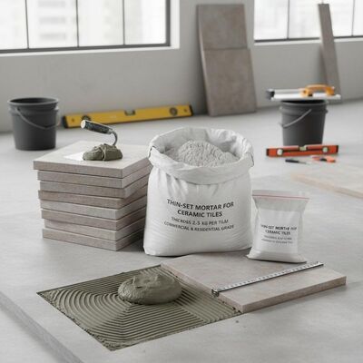 Thin-set Mortar Ceramic Tiles Thickness 6-12 Mm Approximately 2.5-3.5 Kg Per Tile Designed for Commercial and Residential