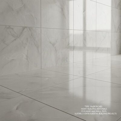 Polished Tile Type 24x24 Inches Home Building Materials Flooring and Wall Tiles Suitable for Residential Building Projects