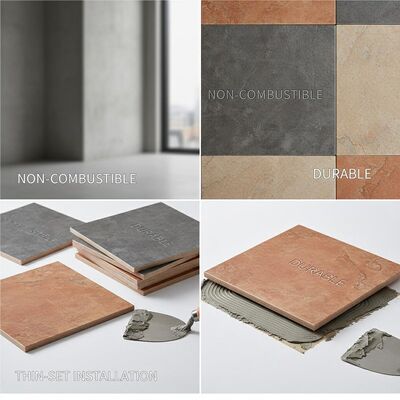 Non-combustible Ceramic Wall Tiles with Durable Surface and Thin-set Mortar Or Adhesive Installation