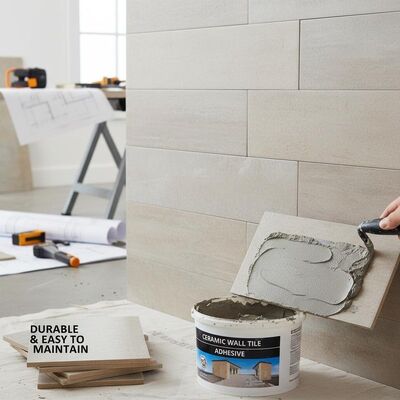 Ceramic Wall Tiles Home Building Materials Thin-set Mortar Or Adhesive Installation Method Durable and Easy to Maintain for Residential Walls