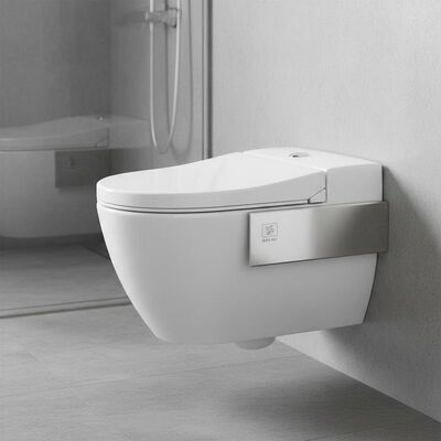 Ceramic Sanitary Ware with Automatic Deodorization 304 Stainless Steel Bracket and Glossy Finish for Modern Bathrooms