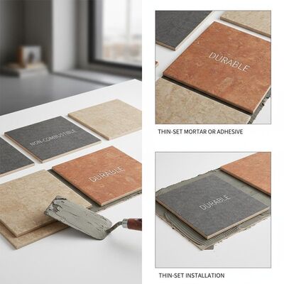 Non-combustible Ceramic Wall Tiles with Durable Surface and Thin-set Mortar Or Adhesive Installation