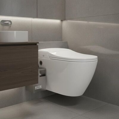 Ceramic Sanitary Ware with Automatic Deodorization 304 Stainless Steel Bracket and Glossy Finish for Modern Bathrooms
