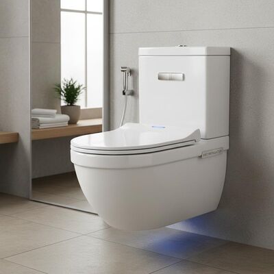 Wall-mounted Toilet with Automatic Deodorization and Dual Flush for Easy Wall-mounted Installation