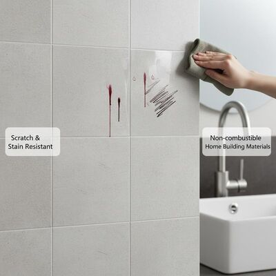 Scratch Resistant and Stain Resistant Ceramic Wall Tiles Non-combustible Home Building Materials for Residential Walls