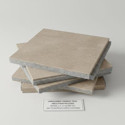 Unpolished Ceramic Tiles Insulation Included Approximately 2.5 to 3.5 Kg Per Tile and Easy to Maintain Surface Covering