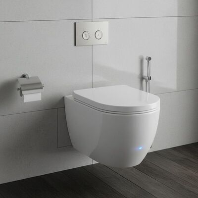 Wall-mounted Toilet with Automatic Deodorization and Dual Flush for Easy Wall-mounted Installation
