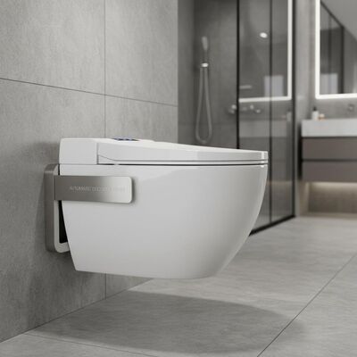 Ceramic Sanitary Ware with Automatic Deodorization 304 Stainless Steel Bracket and Glossy Finish for Modern Bathrooms