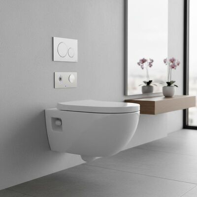 Wall-mounted Toilet with Automatic Deodorization and Dual Flush for Easy Wall-mounted Installation