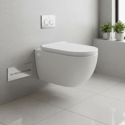Wall-mounted Toilet with Automatic Deodorization and Dual Flush for Easy Wall-mounted Installation